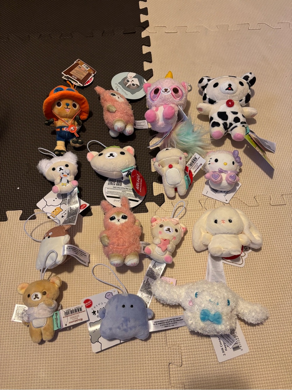 Sanrio Cinnamoroll White Plush Keychain - Cute Soft Stuffed Toy
